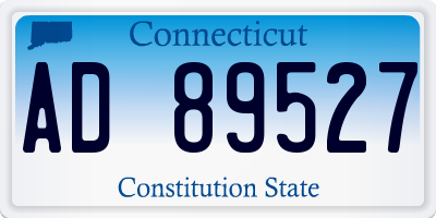 CT license plate AD89527