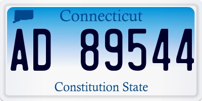 CT license plate AD89544
