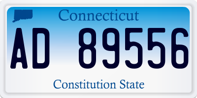 CT license plate AD89556