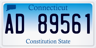 CT license plate AD89561