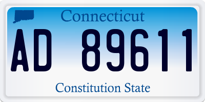 CT license plate AD89611