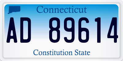 CT license plate AD89614