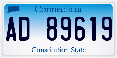 CT license plate AD89619