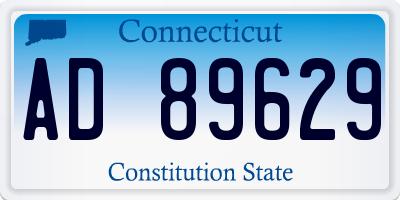 CT license plate AD89629