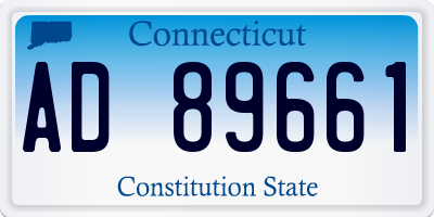 CT license plate AD89661