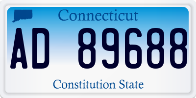 CT license plate AD89688