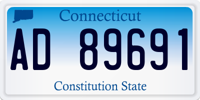 CT license plate AD89691