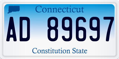 CT license plate AD89697