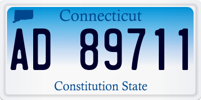 CT license plate AD89711