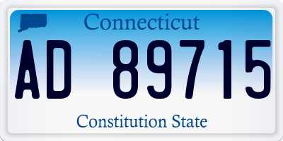 CT license plate AD89715
