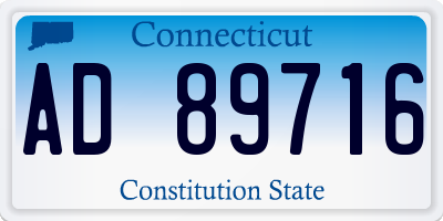 CT license plate AD89716