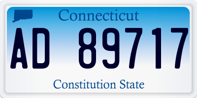 CT license plate AD89717
