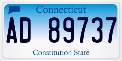 CT license plate AD89737