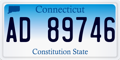 CT license plate AD89746
