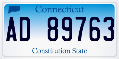 CT license plate AD89763