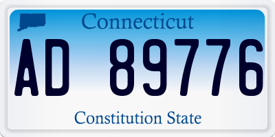 CT license plate AD89776