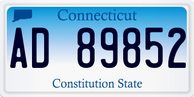 CT license plate AD89852