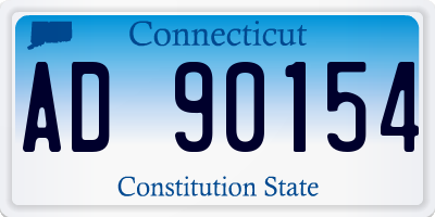 CT license plate AD90154