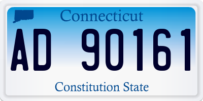 CT license plate AD90161