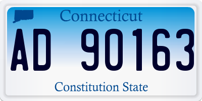 CT license plate AD90163