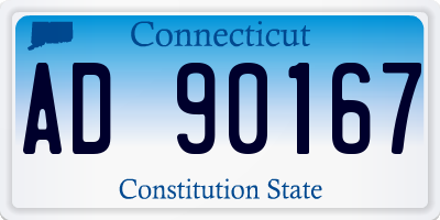 CT license plate AD90167