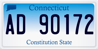 CT license plate AD90172