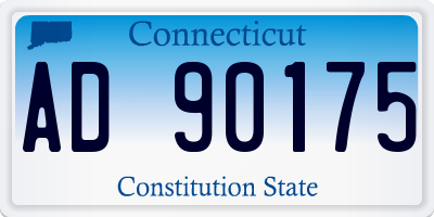 CT license plate AD90175