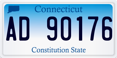 CT license plate AD90176