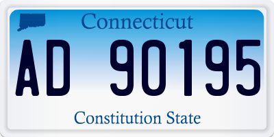 CT license plate AD90195