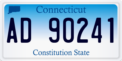 CT license plate AD90241