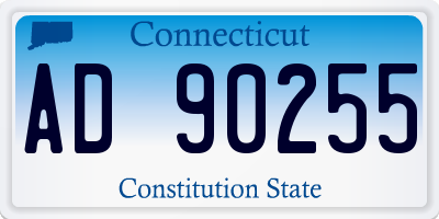 CT license plate AD90255