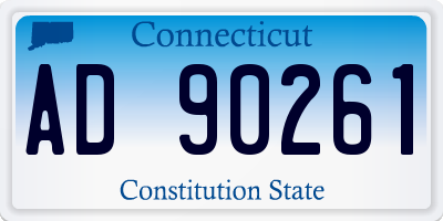 CT license plate AD90261