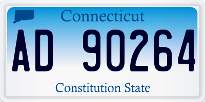 CT license plate AD90264