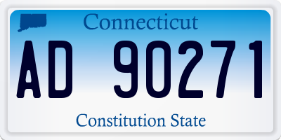 CT license plate AD90271