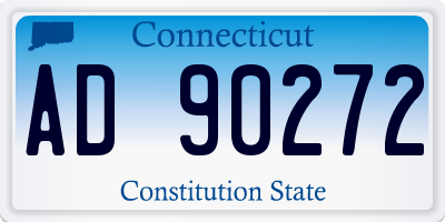 CT license plate AD90272