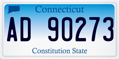 CT license plate AD90273