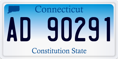 CT license plate AD90291