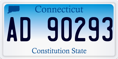 CT license plate AD90293