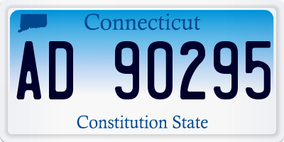CT license plate AD90295