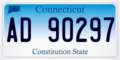CT license plate AD90297