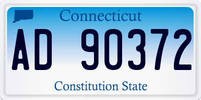 CT license plate AD90372