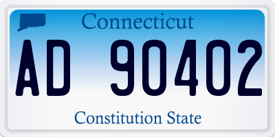CT license plate AD90402