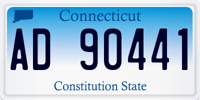 CT license plate AD90441