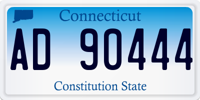 CT license plate AD90444