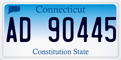 CT license plate AD90445