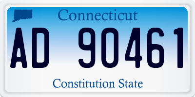 CT license plate AD90461