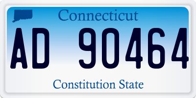 CT license plate AD90464