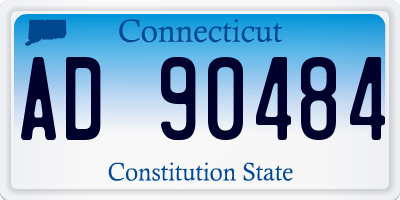 CT license plate AD90484