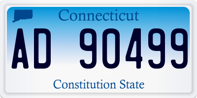 CT license plate AD90499