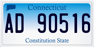 CT license plate AD90516